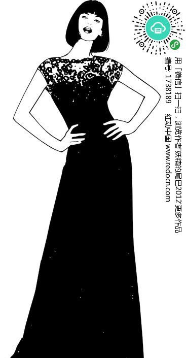 女性晚装服装设计展示其他素材免费下载 红动中国