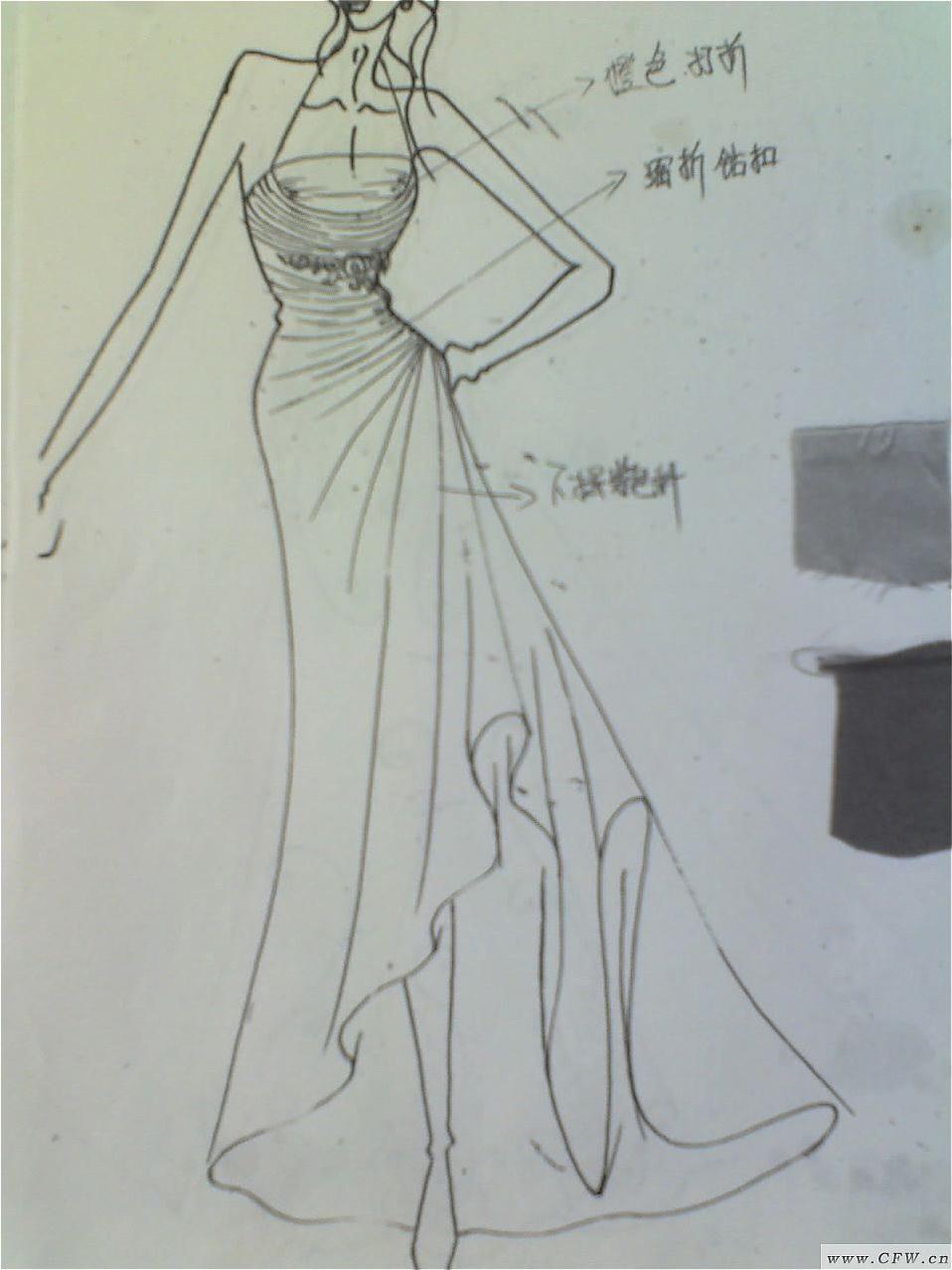 晚礼服与小礼服-婚纱礼服设计-服装设计